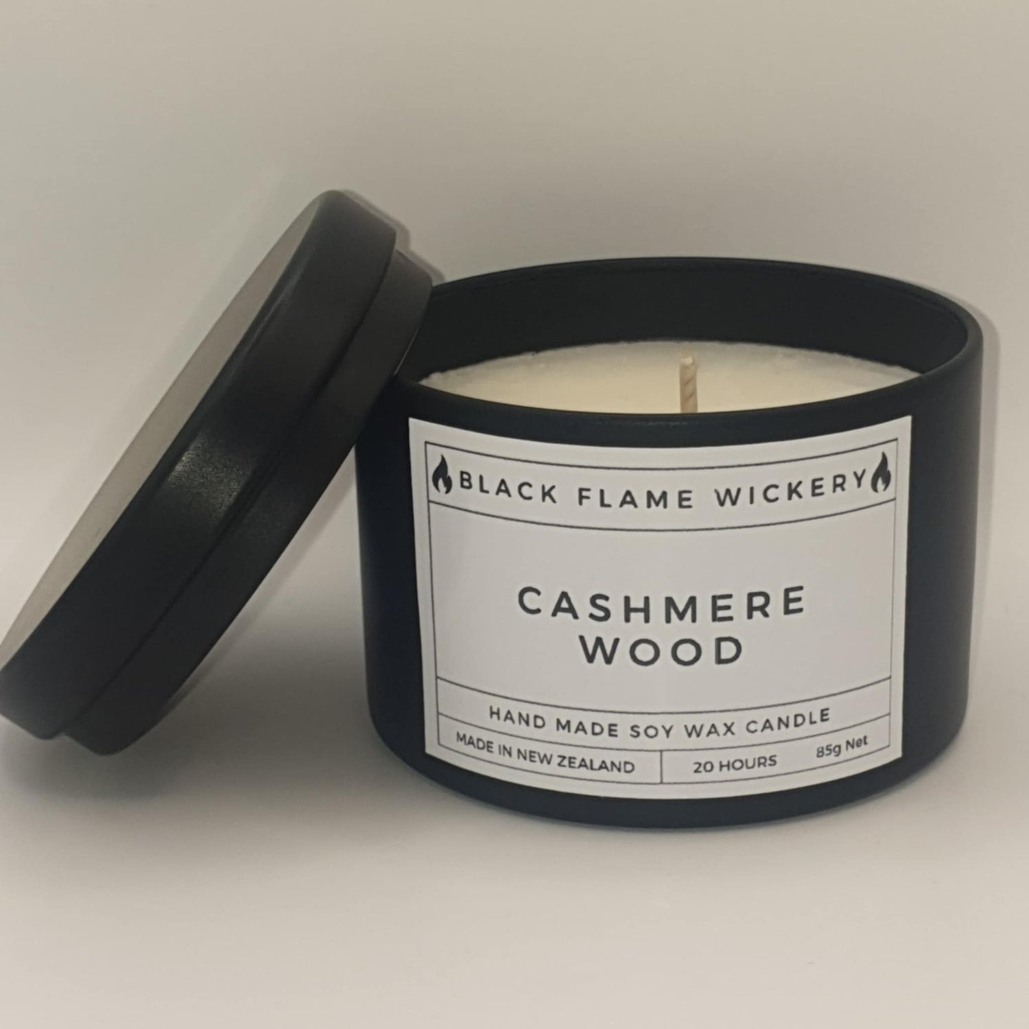 Black Tin Candles