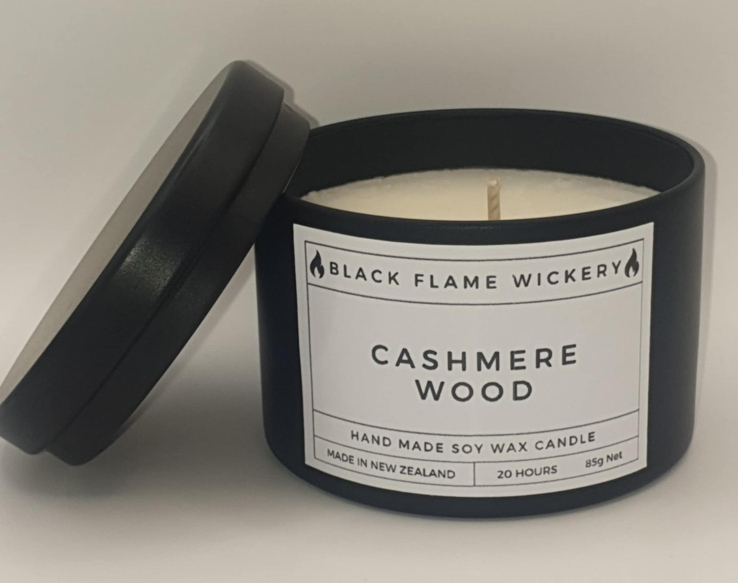 Small Black Tin Candle 85g