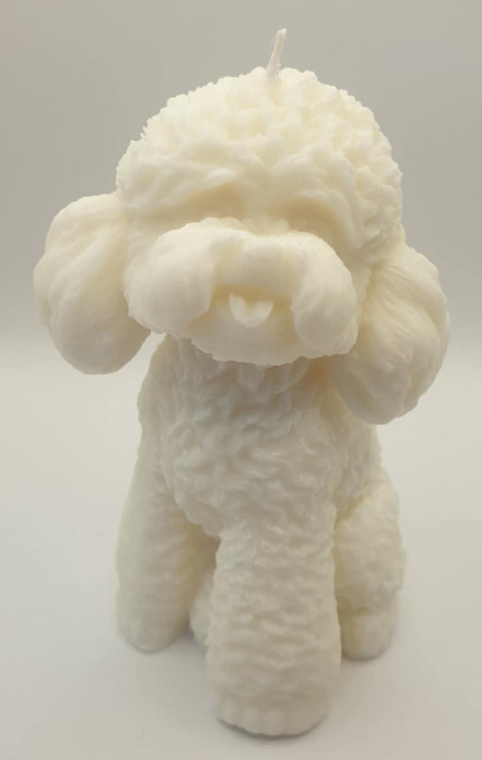 Adorable Poodle Candle