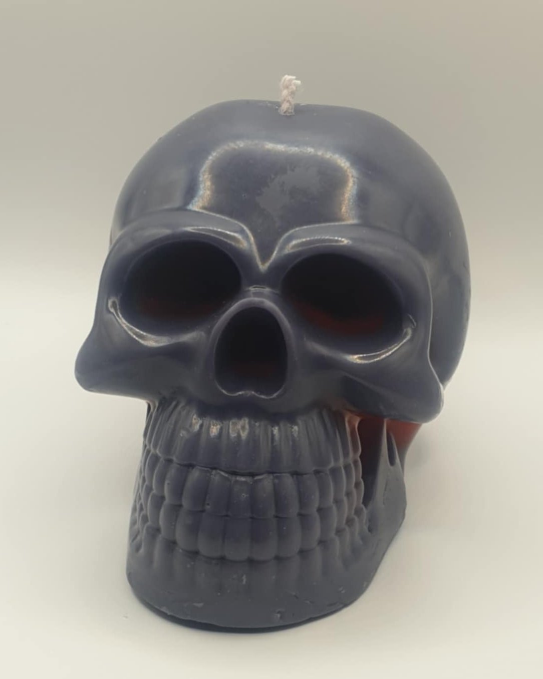 Large Skull Candle