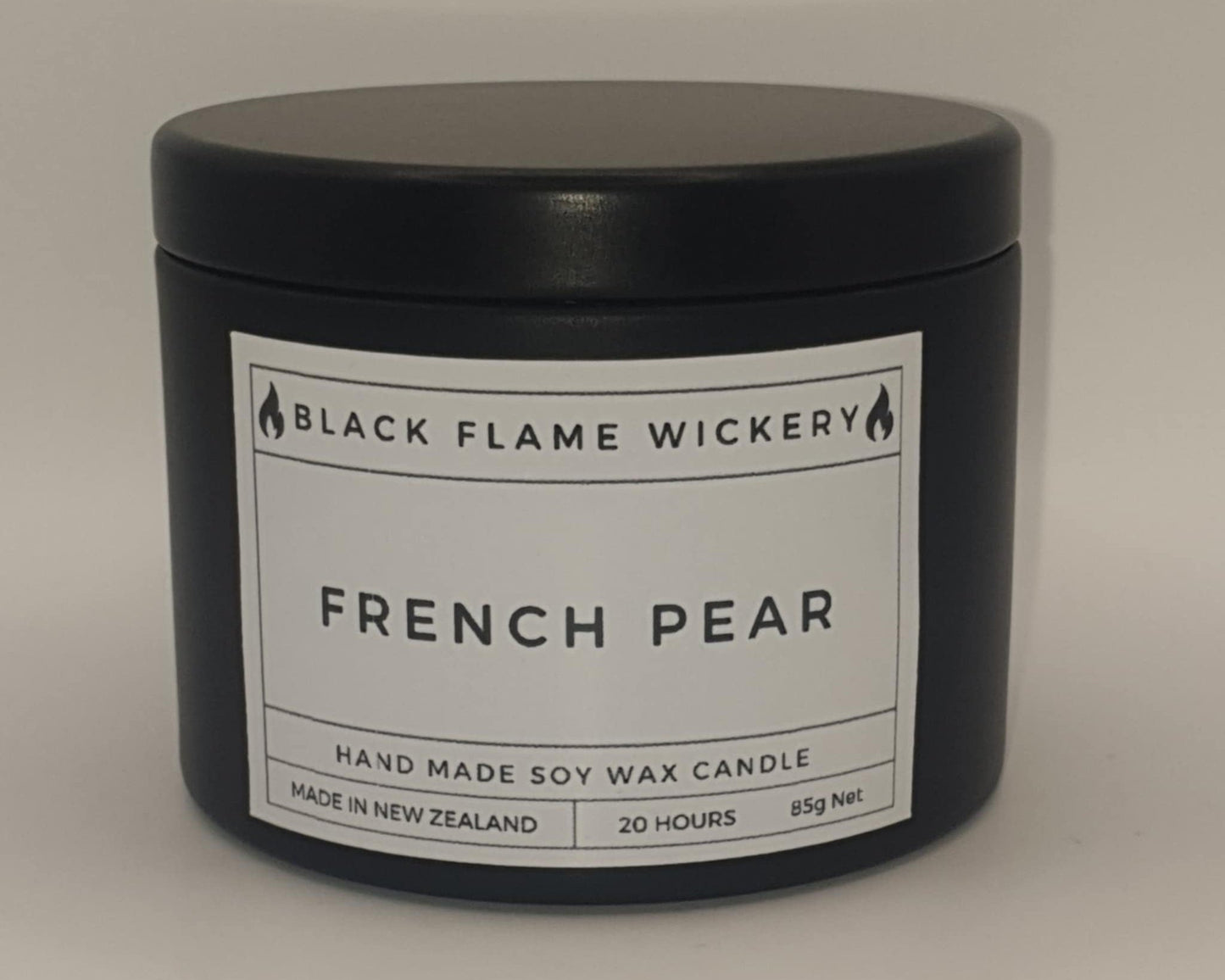 Small Black Tin Candle 85g