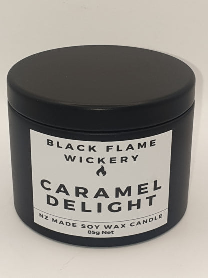 Small Black Tin Candle 85g