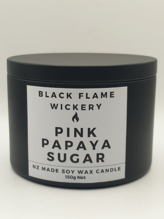 Large Black Tin Candle 150g