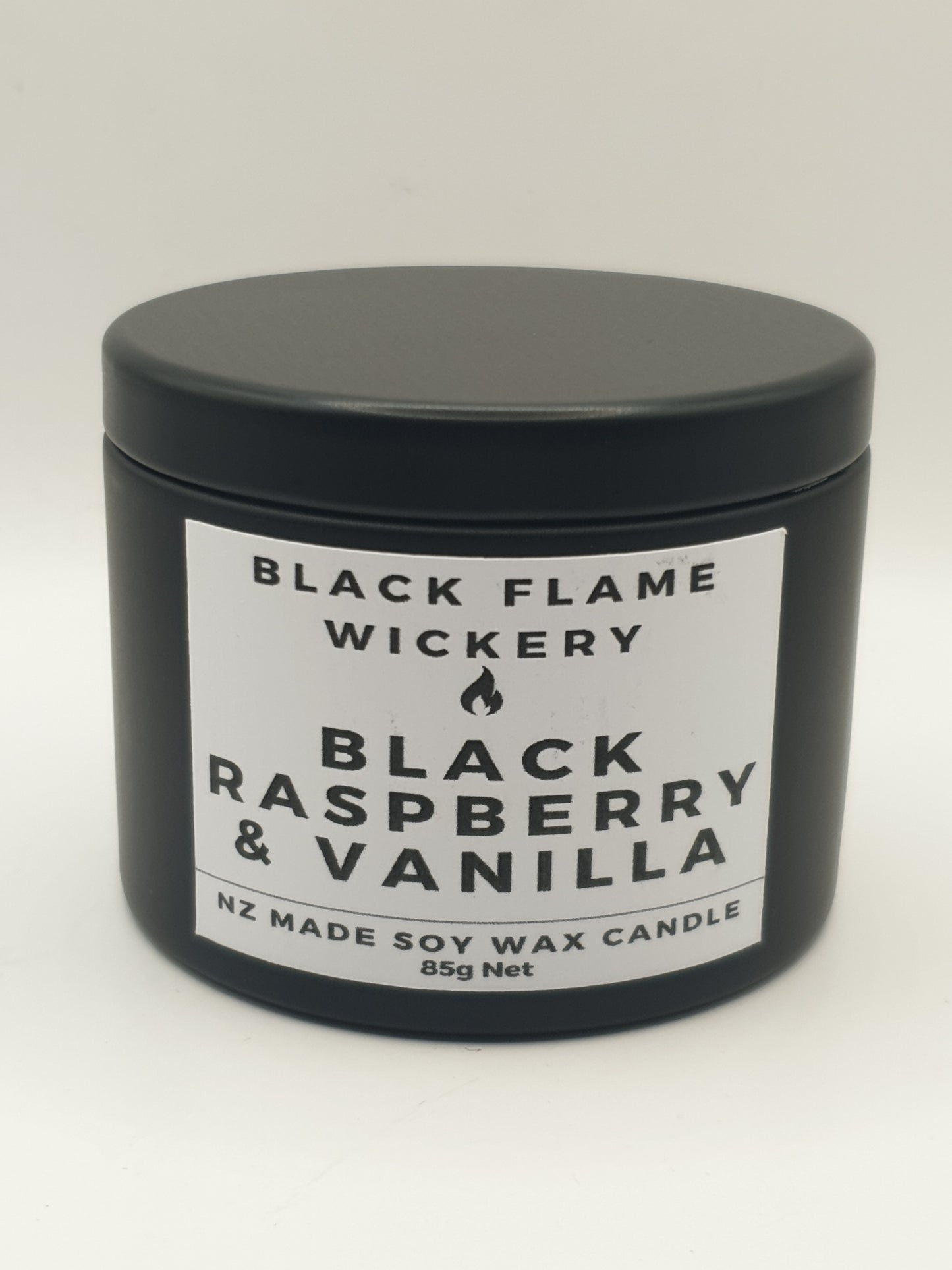 Small Black Tin Candle 85g