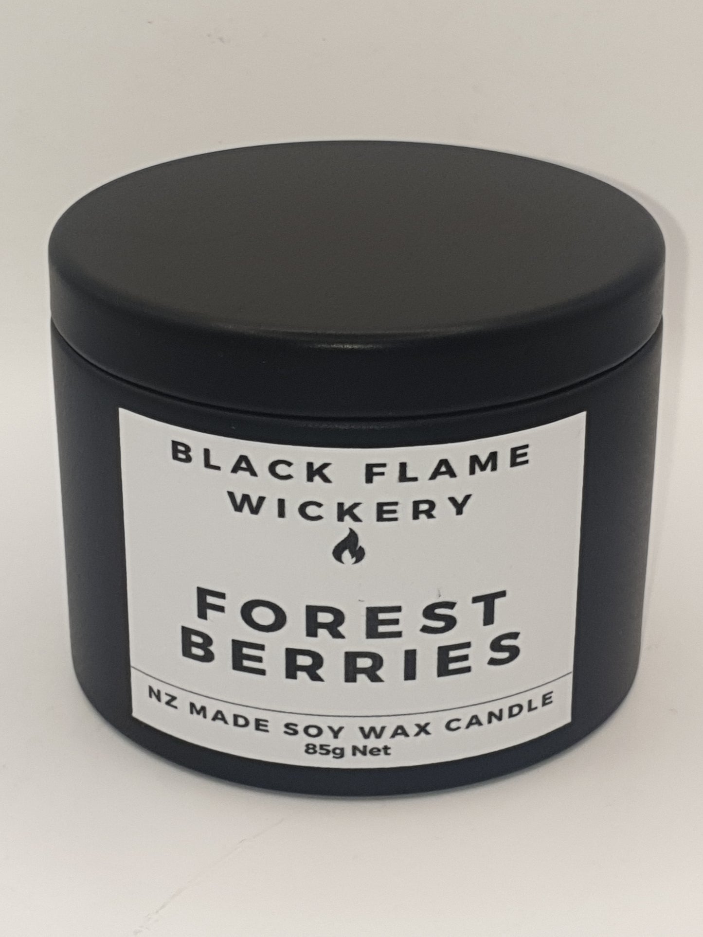 Small Black Tin Candle 85g