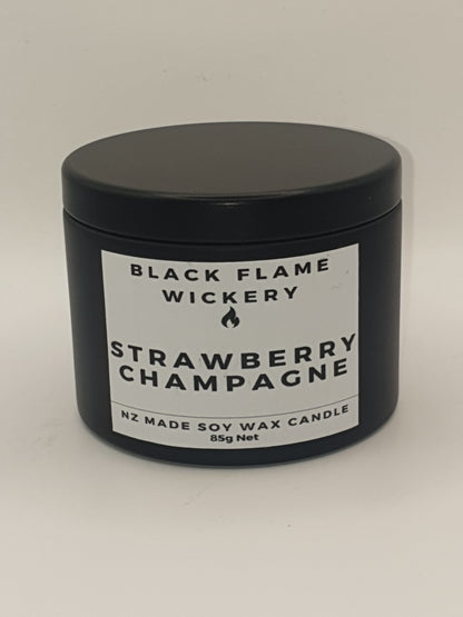 Small Black Tin Candle 85g
