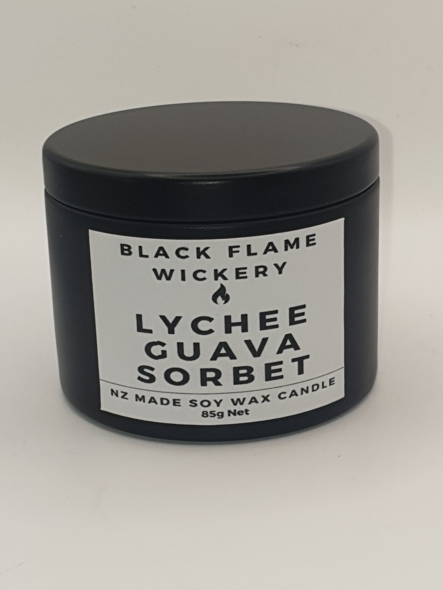 Small Black Tin Candle 85g