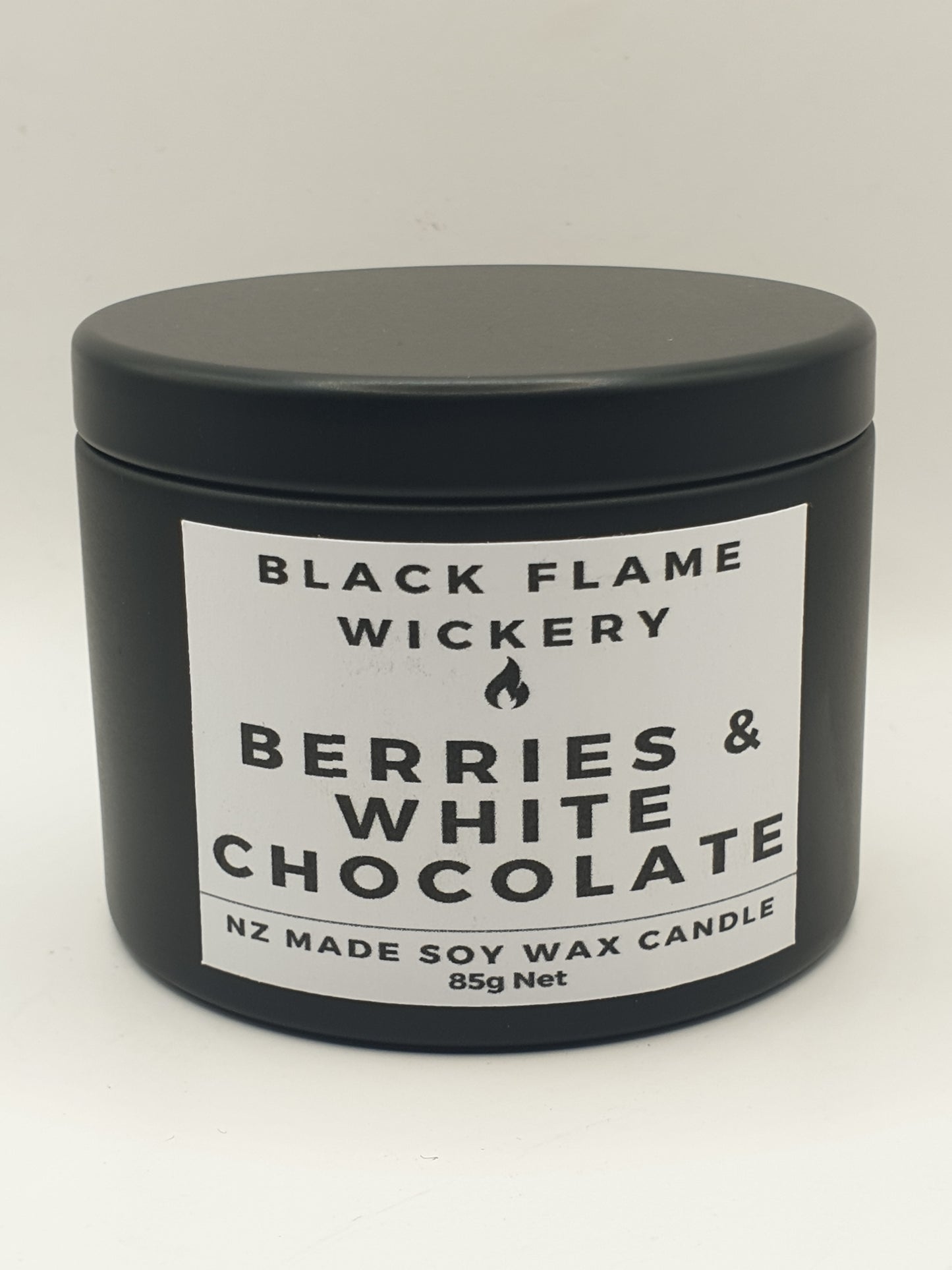 Small Black Tin Candle 85g