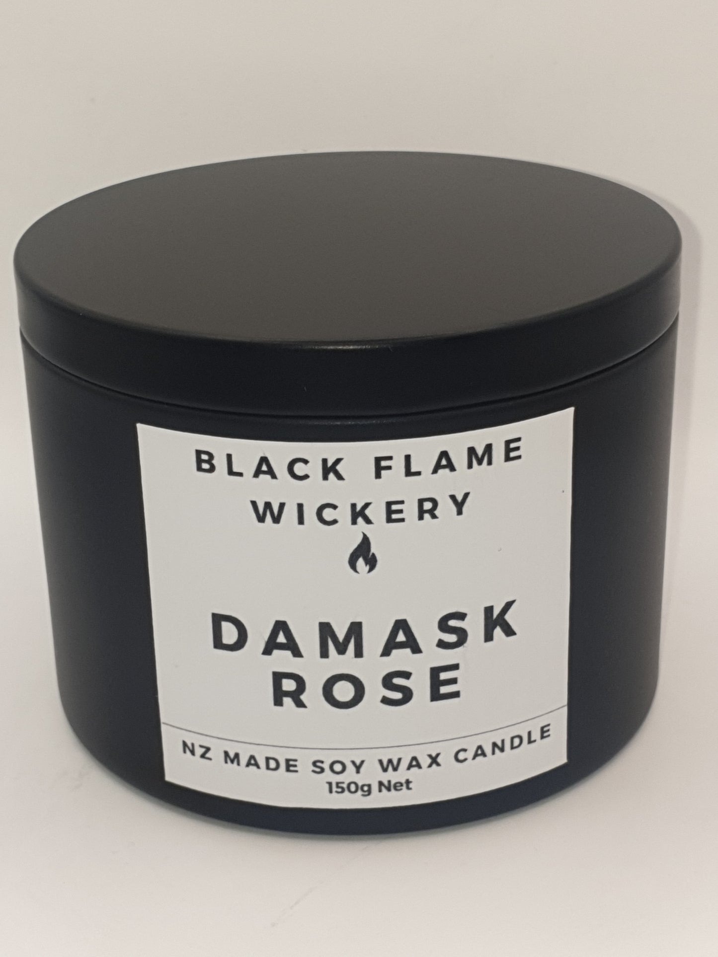 Large Black Tin Candle 150g