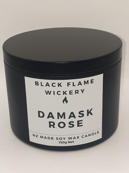 Large Black Tin Candle 150g