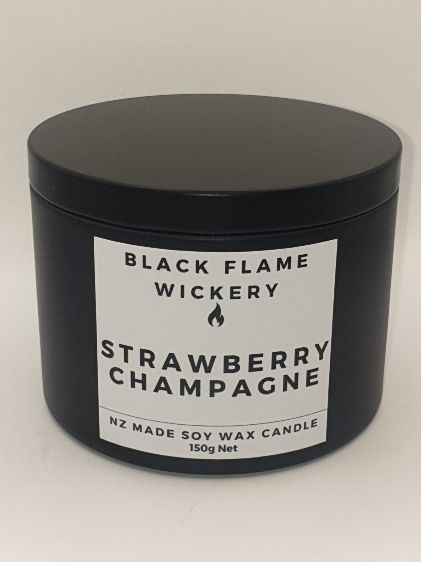 Large Black Tin Candle 150g