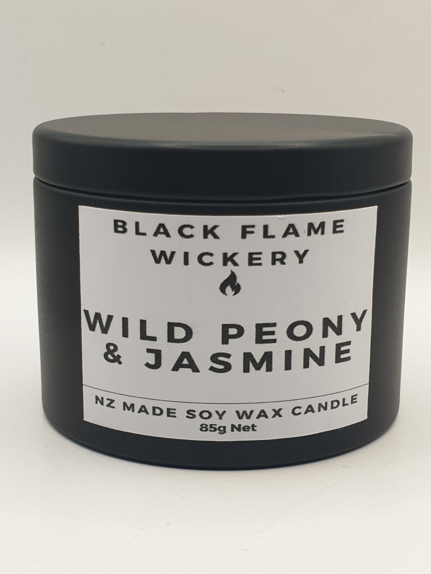 Small Black Tin Candle 85g