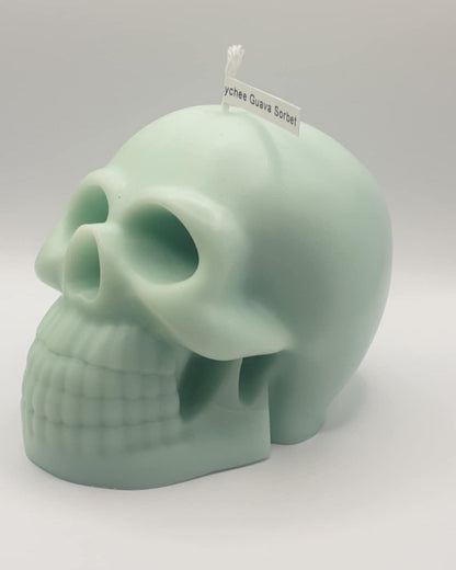 Large Skull Candle