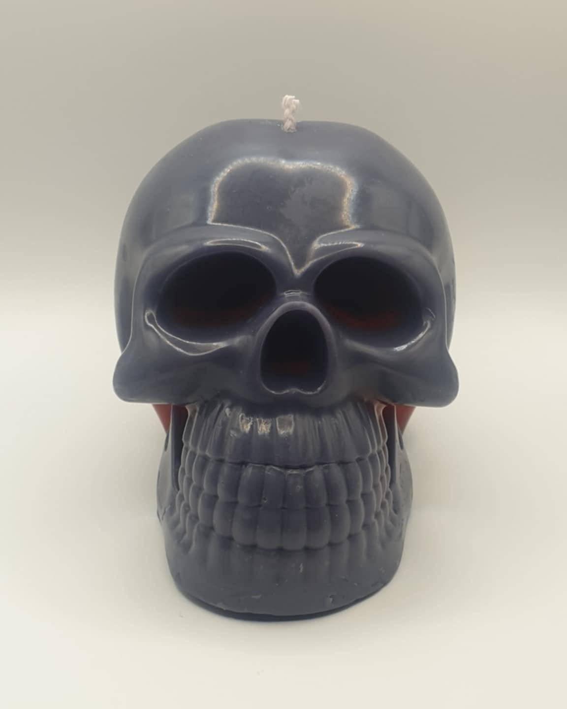 Large Skull Candle